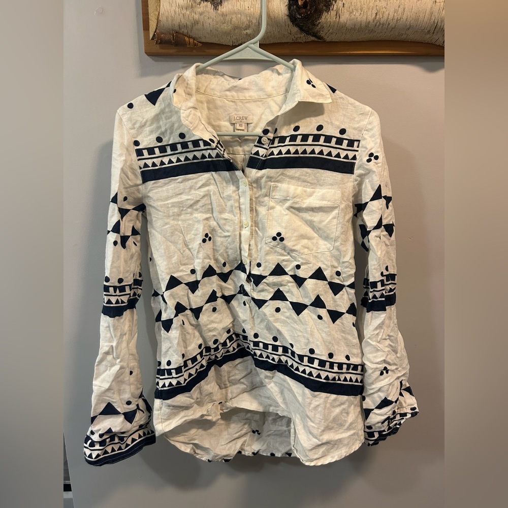 JCrew Linen Top